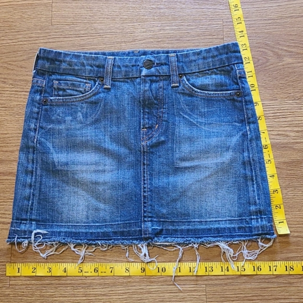CITIZENS OF HUMANITY WOMEN 25x13 BRIDGITTE # 308 FADED DENIM MINI GIRLS SKIRT